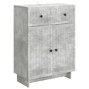 vidaXL Széf fiókkal Betonszürke 66 x 34,5 x 90 cm Szerelt Fa