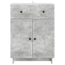 vidaXL Széf fiókkal Betonszürke 66 x 34,5 x 90 cm Szerelt Fa