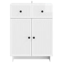 vidaXL Széf fiókkal Magasfényű Fehér 66 x 34,5 x 90 cm Szerelt Fa