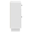 vidaXL Széf fiókkal Magasfényű Fehér 66 x 34,5 x 90 cm Szerelt Fa