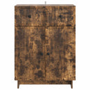 vidaXL Széf fiókkal Füstös Tölgy 66 x 34,5 x 90 cm Szerelt Fa