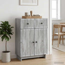 vidaXL Széf fiókkal Szürke Sonoma 66 x 34,5 x 90 cm Szerelt Fa