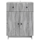 vidaXL Széf fiókkal Szürke Sonoma 66 x 34,5 x 90 cm Szerelt Fa