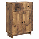 vidaXL Széf fiókkal Antik Fa 66 x 34,5 x 90 cm Szerelt Fa