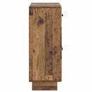 vidaXL Széf fiókkal Antik Fa 66 x 34,5 x 90 cm Szerelt Fa