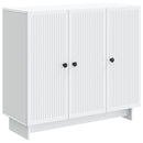 vidaXL Széf Fehér 89 x 34,5 x 80 cm Szerelt Fa