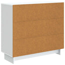 vidaXL Széf Fehér 89 x 34,5 x 80 cm Szerelt Fa