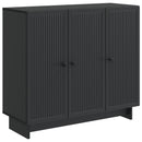 vidaXL Széf Fekete 89 x 34,5 x 80 cm Szerelt Fa