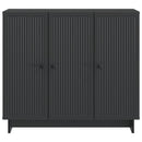 vidaXL Széf Fekete 89 x 34,5 x 80 cm Szerelt Fa