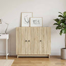 vidaXL Széf Sonoma Tölgy 89 x 34,5 x 80 cm Szerelt Fa