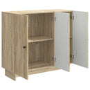 vidaXL Széf Sonoma Tölgy 89 x 34,5 x 80 cm Szerelt Fa