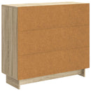 vidaXL Széf Sonoma Tölgy 89 x 34,5 x 80 cm Szerelt Fa