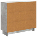 vidaXL Széf Betonszürke 89 x 34,5 x 80 cm Szerelt Fa