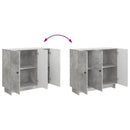 vidaXL Széf Betonszürke 89 x 34,5 x 80 cm Szerelt Fa