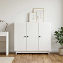 vidaXL Széf Magasfényű Fehér 89 x 34,5 x 80 cm Szerelt Fa