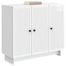 vidaXL Széf Magasfényű Fehér 89 x 34,5 x 80 cm Szerelt Fa