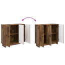 vidaXL Széf Antik Fa 89 x 34,5 x 80 cm Szerelt Fa