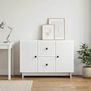 vidaXL Széf Fehér 89 x 34,5 x 60 cm Szerelt Fa