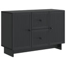 vidaXL Széf fiókkal Fekete 89 x 34,5 x 60 cm Szerelt Fa