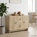 vidaXL Széf fiókkal Sonoma Tölgy 89 x 34,5 x 60 cm Szerelt Fa
