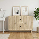 vidaXL Széf fiókkal Sonoma Tölgy 89 x 34,5 x 60 cm Szerelt Fa