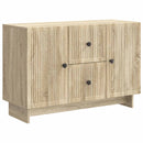 vidaXL Széf fiókkal Sonoma Tölgy 89 x 34,5 x 60 cm Szerelt Fa