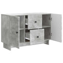 vidaXL Széf fiókkal Betonszürke 89 x 34,5 x 60 cm Szerelt Fa