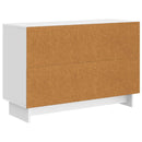 vidaXL Széf fiókkal Magasfényű Fehér 89 x 34,5 x 60 cm Szerelt Fa