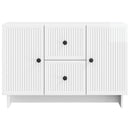 vidaXL Széf fiókkal Magasfényű Fehér 89 x 34,5 x 60 cm Szerelt Fa