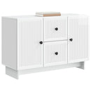 vidaXL Széf fiókkal Magasfényű Fehér 89 x 34,5 x 60 cm Szerelt Fa