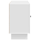 vidaXL Széf fiókkal Magasfényű Fehér 89 x 34,5 x 60 cm Szerelt Fa