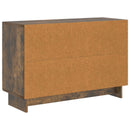 vidaXL Széf fiókkal Füstös Tölgy 89 x 34,5 x 60 cm Szerelt Fa