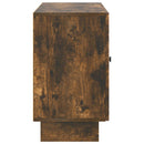 vidaXL Széf fiókkal Füstös Tölgy 89 x 34,5 x 60 cm Szerelt Fa