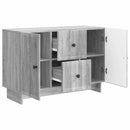 vidaXL Széf fiókkal Szürke Sonoma 89 x 34,5 x 60 cm Szerelt Fa