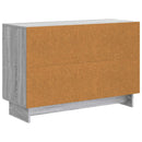 vidaXL Széf fiókkal Szürke Sonoma 89 x 34,5 x 60 cm Szerelt Fa