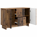 vidaXL Széf fiókkal Antik Fa 89 x 34,5 x 60 cm Szerelt Fa