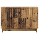 vidaXL Széf fiókkal Antik Fa 89 x 34,5 x 60 cm Szerelt Fa