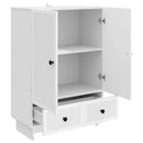 vidaXL Széf Fehér 66 x 34,5 x 95 cm Mérnöki fa