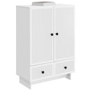 vidaXL Széf Fehér 66 x 34,5 x 95 cm Mérnöki fa