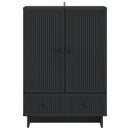 vidaXL Széf Fekete 66 x 34,5 x 95 cm Mérnöki fa