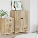 vidaXL Széf Sonoma tölgy 66 x 34,5 x 95 cm Mérnöki fa