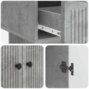 vidaXL Széf Beton Szürke 66 x 34,5 x 95 cm Mérnöki fa