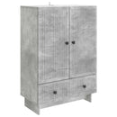 vidaXL Széf Beton Szürke 66 x 34,5 x 95 cm Mérnöki fa