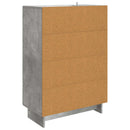 vidaXL Széf Beton Szürke 66 x 34,5 x 95 cm Mérnöki fa