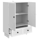 vidaXL Széf Magasfényű Fehér 66 x 34,5 x 95 cm Mérnöki fa