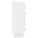 vidaXL Széf Magasfényű Fehér 66 x 34,5 x 95 cm Mérnöki fa