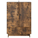 vidaXL Széf Füstölt Tölgy 66 x 34,5 x 95 cm Mérnöki fa