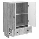 vidaXL Széf Szürke Sonoma 66 x 34,5 x 95 cm Mérnöki fa