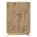 vidaXL Széf Kézműves Tölgy 66 x 34,5 x 95 cm Mérnöki fa