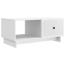 vidaXL Dohányzóasztal Fehér 90 x 50 x 40 cm Szerelt Fa